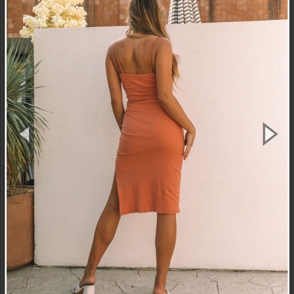 Vici Sunset Cruise Split-Hem Midi Dress - Picture 2 of 7